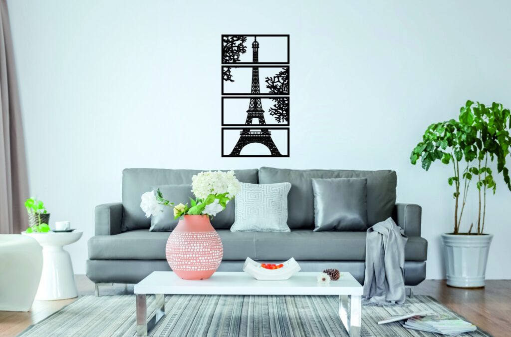 fondo3 Torre Eiffel – 4 piezas, 40 × 70 cm